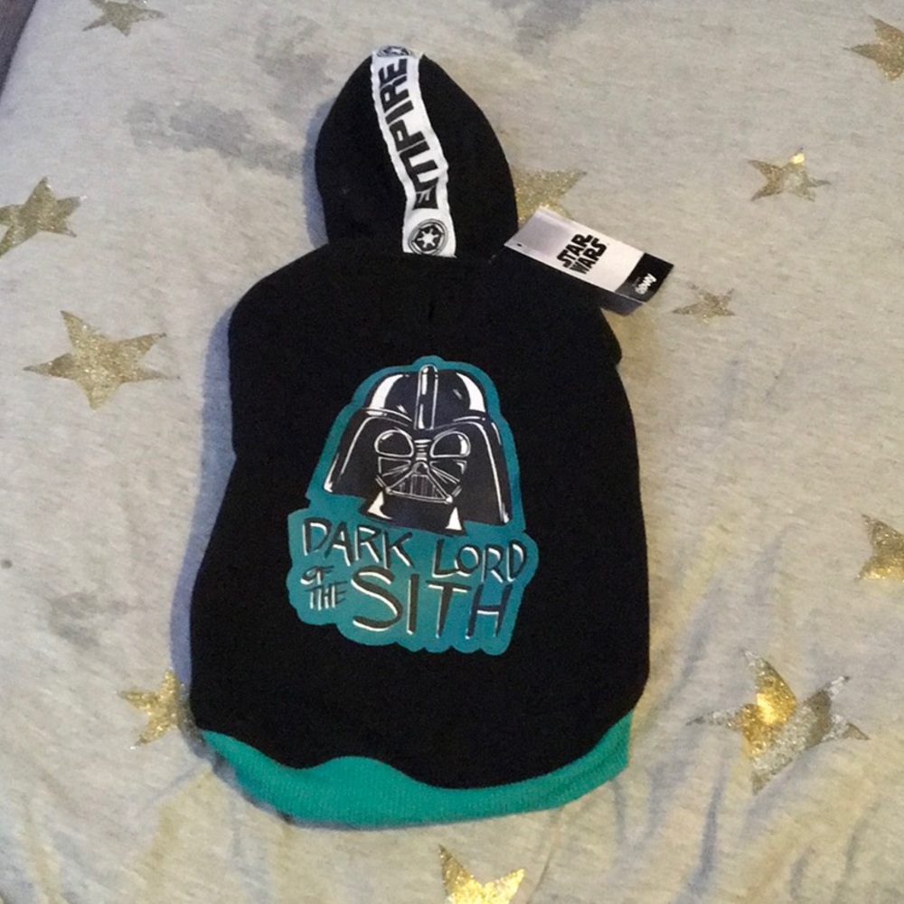 Death Vader dog hoodie